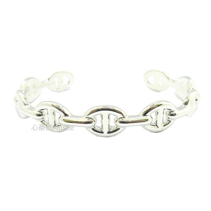 楽天市場】《新品》エルメス アンシェネ LG バングル シルバー製  