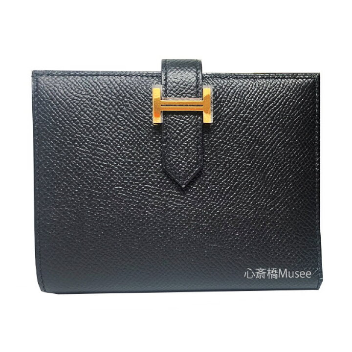 楽天市場】≪ 新品 ≫ エルメス ベアン コンパクト エプソン 黒 
