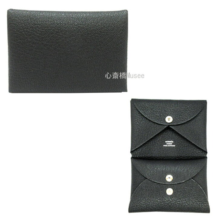 楽天市場】≪新品≫エルメス カードケース カルヴィデュオ ノワール 黒 