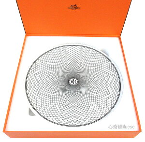  Vi  HERMES GX HfR@AbVfR V[Y fBi[ v[g 27cm  zCg  ubN  { bsO Hdeco white Black Diner plate gift box