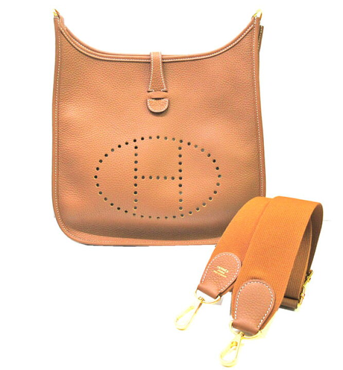 エルメス ショルダーバッグ エヴリン3 PM ヴェールヴェローヌ ヴォー  