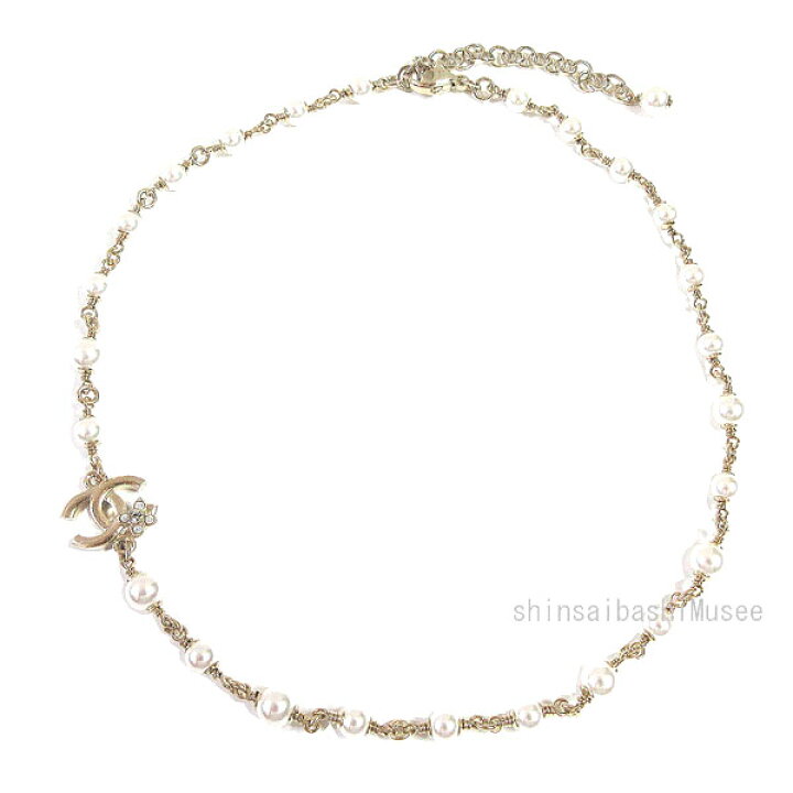 楽天市場】≪新品≫ CHANEL シャネル CCマーク パール チョーカー  