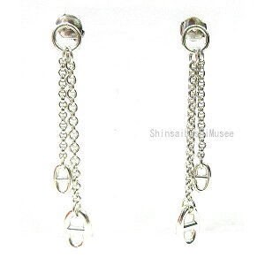 s Vi tGX j[t@h[ `F[ sAX Vo[ SV925 HERMES  { bsO BOUTONS D OREILLES MULTI PM NEW FARANDOLE sBrandNewtHermes Chaine d'Ancre Enchene Earrings One Ear Silver SV925 