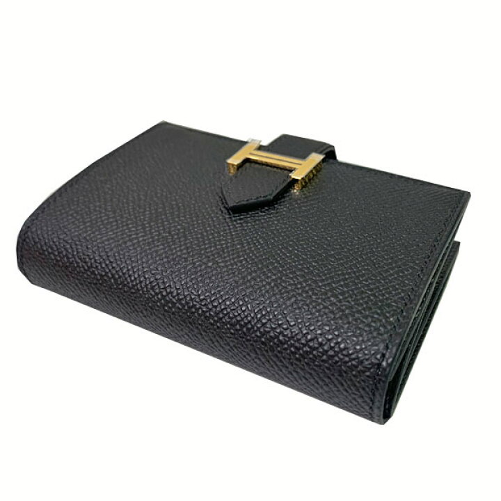 エルメス ベアン ミニ ノワール 黒 W刻印 エプソン ゴールド金具 新品