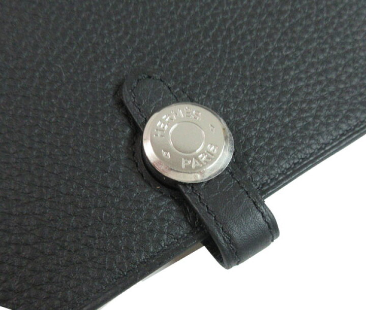 楽天市場】《 新品 》 HERMES エルメス ドゴン デュオ GM トゴ 黒 