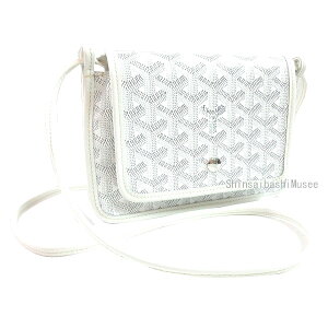 Vi␳Ki GOYARD S[ v PLUMET |[`EHbg zCg  Vbp[ { bsO z Brand new GOYARD Goyard PLUMET POCKET WALLETE White Shoulder Wallet Shopper Ribbon Wrapping Genui