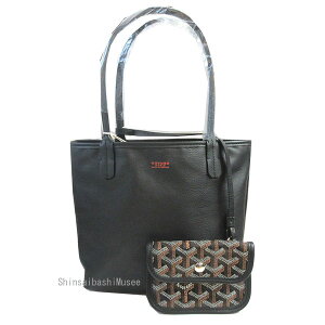 ��V�i�␳�K�i GOYARD �S���[�� �A���W�� �~�j �u���b�N �� �g�[�g �|�[�` �V���b�p�[ ���{�� ���b�s���O ANJOU MINI Black Tote