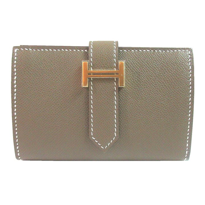 楽天市場】≪ 新品 ≫ エルメス ベアン ミニ エトゥープ ゴールド金具 
