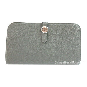 s Vi t HERMES GX hS fI GM gS OC[ Vo[ W  { bsO sBrandNewtHERMES Dogon Duo GM Togo Grimeyer Silver hardware W stamp Box Ribbon Wrapping