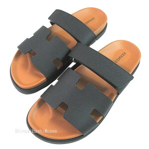  Vi  GX Vv Y T_ TCY41 {TCY26cm J[t U[ ubN i`   { bsO Brand newHermes Chypre Men's Sandals Size 41 Japanese Size 26cm Calf Leath