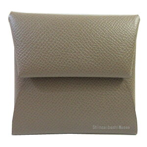 ViGX oXeBA GgD[v Vo[ Gv\ RCP[X z  { bsO Brand new HERMES Bastia change purse Etoupe Epsom Box Ribbon Wrapping