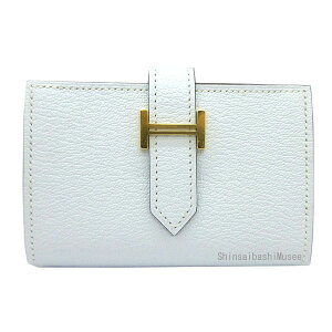  Vi  GX xA ~j u[u@S[h VF[u  { bsO ~j z J[hP[X Brand new HERMES Wallet Bearn Mini Bluebrume Gold Backle Chevre myzore Box Ribbon W
