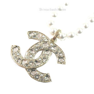  Vi  CHANEL Vl BIG CC}[N `[J[ lbNX ABF221 B19947 NAFRM S[h CXg[ p[  { bsOBrand NewChanel BIG CC Mark Choker Necklace Gold Rhinestone Pearl Wrappin