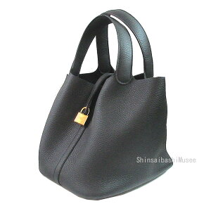 ViHERMES GX sR^ JfibN 22 MM  ubN Noir gN}X S[h W  { bsO Brand new Hermes Picotin Lock 22 MM Bag Black Gold hardware Taurillon Cle