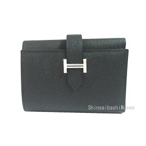 �� �V�i �� HERMES�@�G�����X�@�x�A�� �R���r�l �O�܂� �~�j���z ���u���b�N �G�v�\�� �V���o�[���� �� ���{�� ���b�s���O �x�A���~�j K���� ��Brand new�� HERMES Bearn Combine Black Silver Backle Epson K s