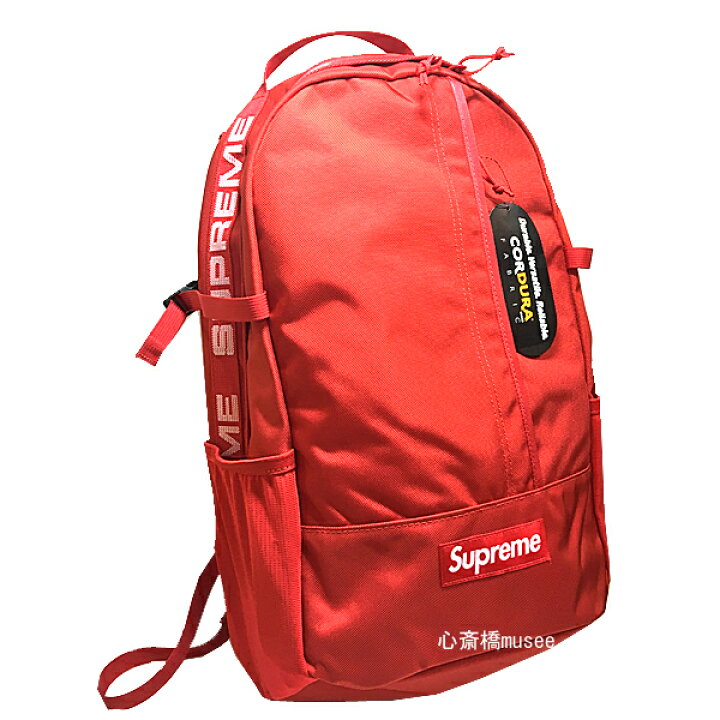 楽天市場】新品 18SS Supreme backpack RED バックパック リュック 赤  