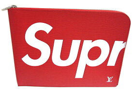 ≪新品≫ルイヴィトン LOUIS VUITTON × supreme ポシェットジュール GM クラッチ レッド M67722 シュプリーム 箱のラッピング