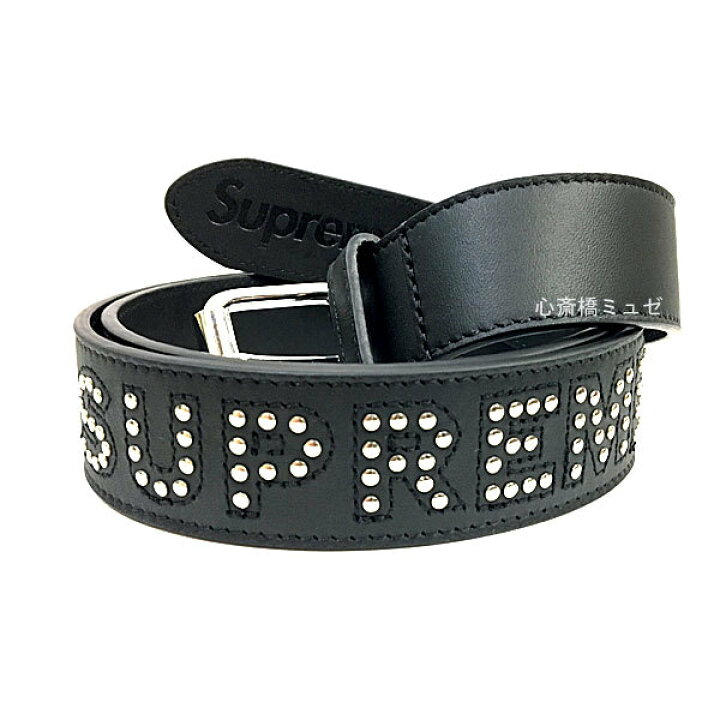 楽天市場】≪新品≫ SUPREME 18SS Studded LOGO Belt S/M シュプリーム  