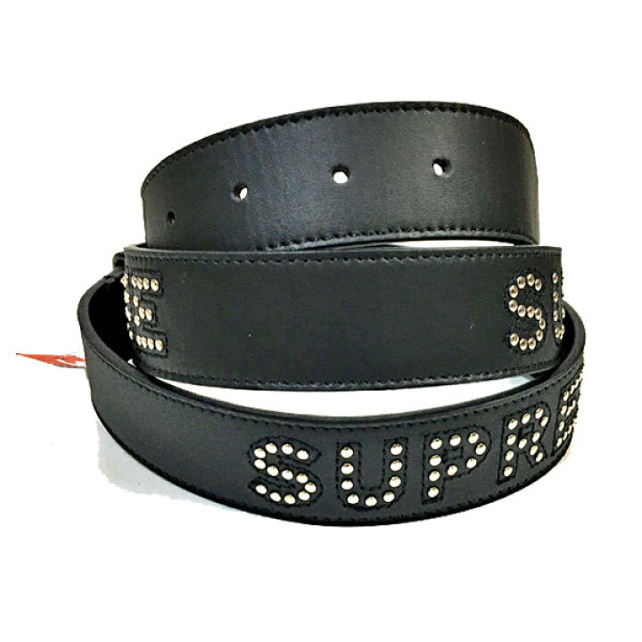 楽天市場】≪新品≫ SUPREME 18SS Studded LOGO Belt S/M シュプリーム  