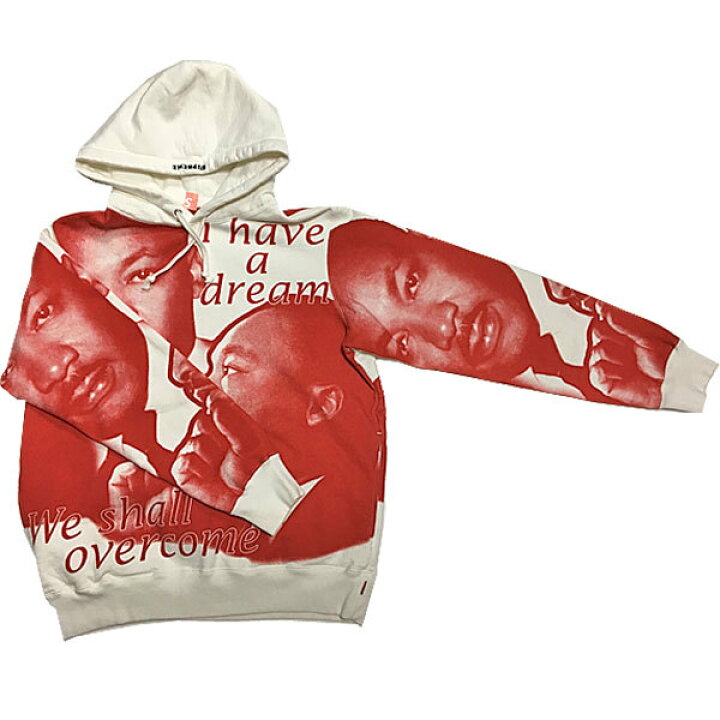 楽天市場】≪新品≫ 18ss SUPREME MLK Hooded Sweatshirt White S 