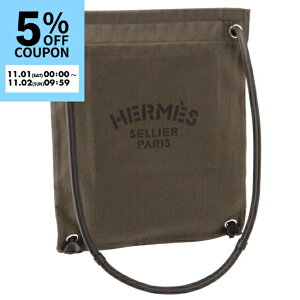 GX/HERMES obO Y MALINE CHEVRON CANVAS BAG V_[obO KAKI/EBENE H079946CK