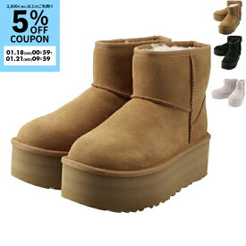 アグ/UGG ブーツ ムートンブーツ CLASSIC MINI PLATFORM 厚底 5cmヒール ショートブーツ 1134991-0003【返品交換不可】【2601S】