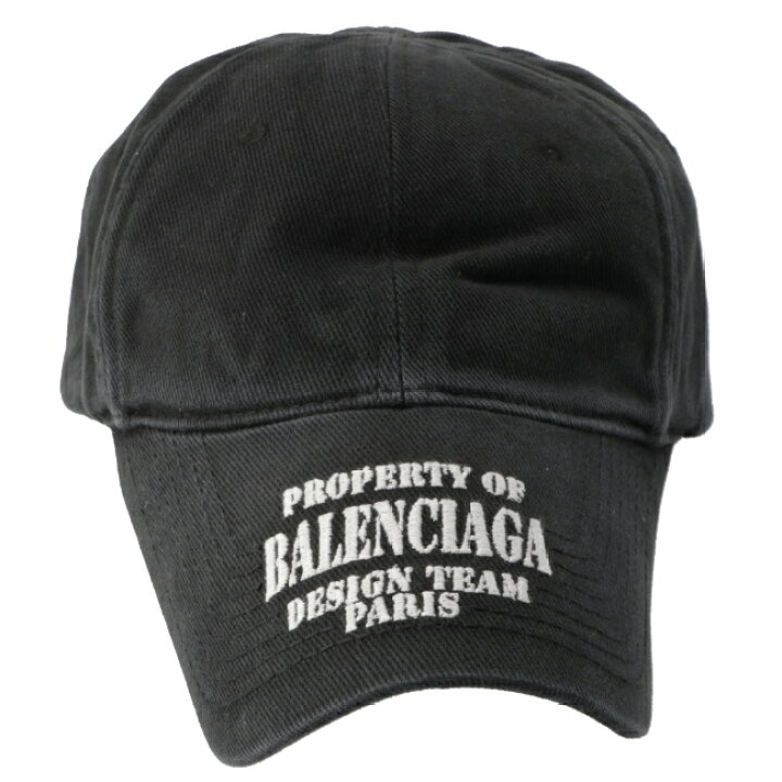 BALENCIAGA ベースボールキャップ 1077 ブラック IKD-478