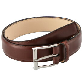 [4/25限定1/2当選ポイントバック]クロケット&ジョーンズ/CROCKETT&JONES ベルト メンズ SILVER BUCKLE/32MM レザーベルト CHESTNUT 8500SB03-0001-0003