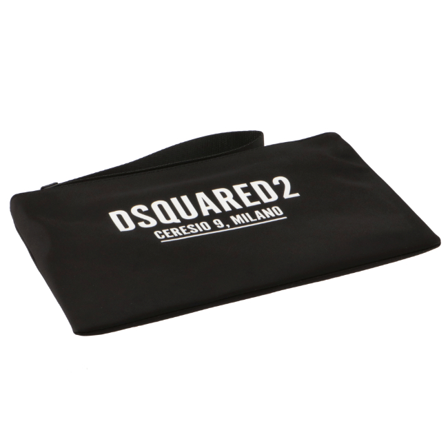 【SUMMER SALE】ディースクエアード/DSQUARED2 バッグ メンズ CERESIO 9 POUCH ポーチ BLACK  POM0027-0017-2124 | Import Brand Grace