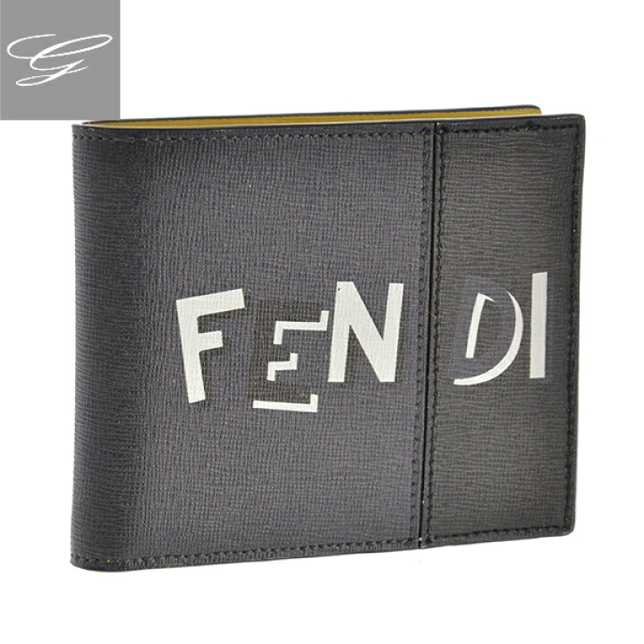 楽天市場】フェンディ 二つ折り財布 FENDI 財布 メンズ 型押しカーフ 