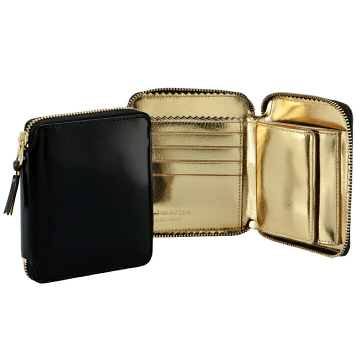 楽天市場 コムデギャルソン Comme Des Garcons 財布 メンズ Mirror Inside ラウンドファスナー財布 Black Gold Sa2100mi 0001 0002 22年春夏 Import Brand Grace