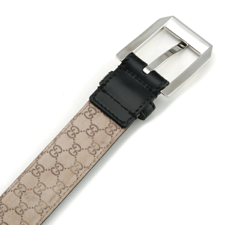 楽天市場】グッチ/GUCCI メンズ GGモノグラム レザーベルト ブラック 