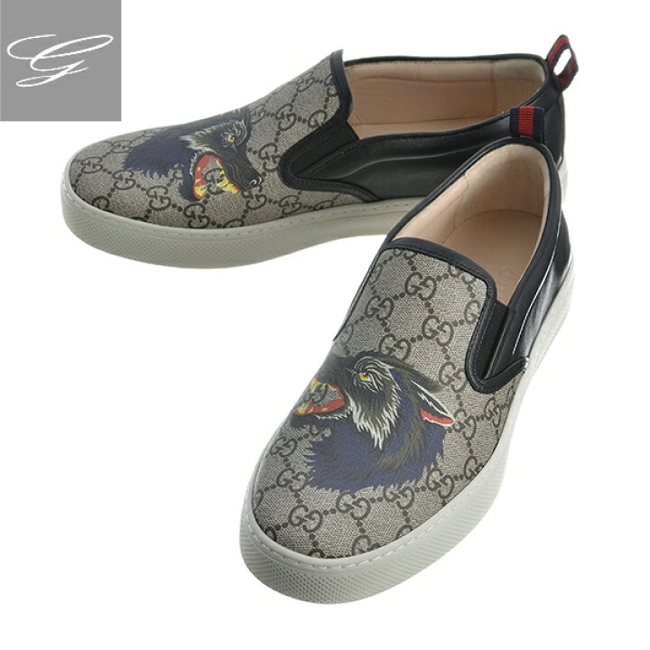 楽天市場】グッチ スリッポン GUCCI スニーカー メンズ キャンバス  
