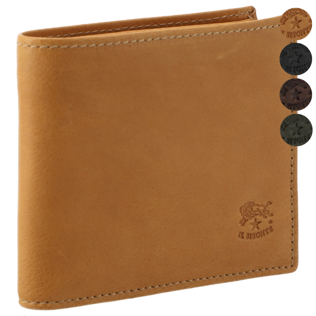 イルビゾンテ(IL BISONTE) 財布 メンズ二つ折り財布 | 通販・人気