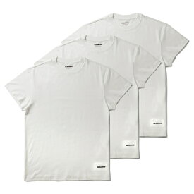 [4/25限定1/2当選ポイントバック]ジルサンダー/JIL SANDER シャツ アパレル メンズ T-SHIRT CN SS 3 PACK Tシャツ WHITE J47GC0001-J45048-100