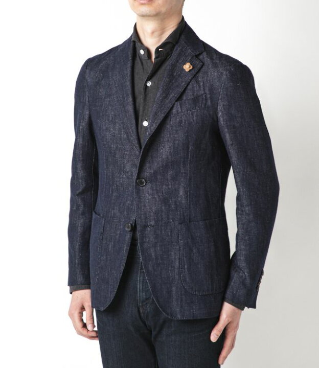 楽天市場】ラルディーニ/LARDINI デニム ジャケット メンズ テーラード  