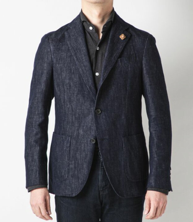 楽天市場】ラルディーニ/LARDINI デニム ジャケット メンズ テーラード 