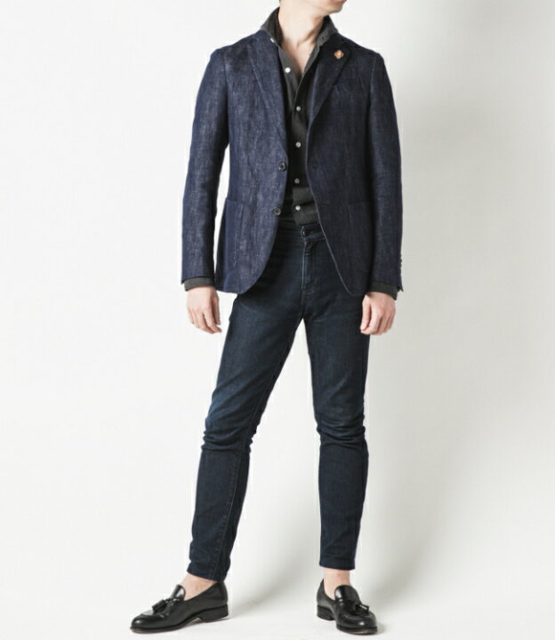 楽天市場】ラルディーニ/LARDINI デニム ジャケット メンズ テーラード 