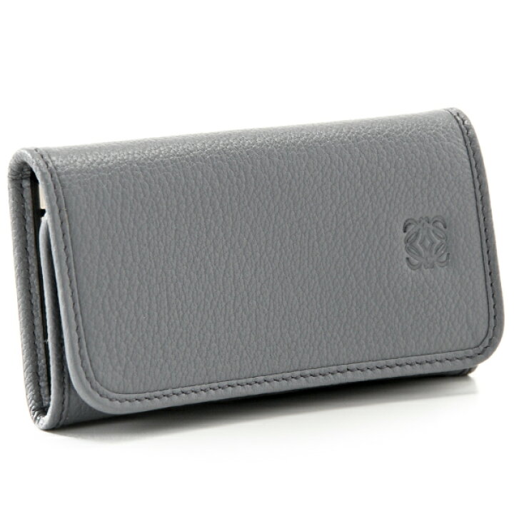 ロエベ キーケース 6連キーケース 悪 グレー レザー LOEWE L1657S
