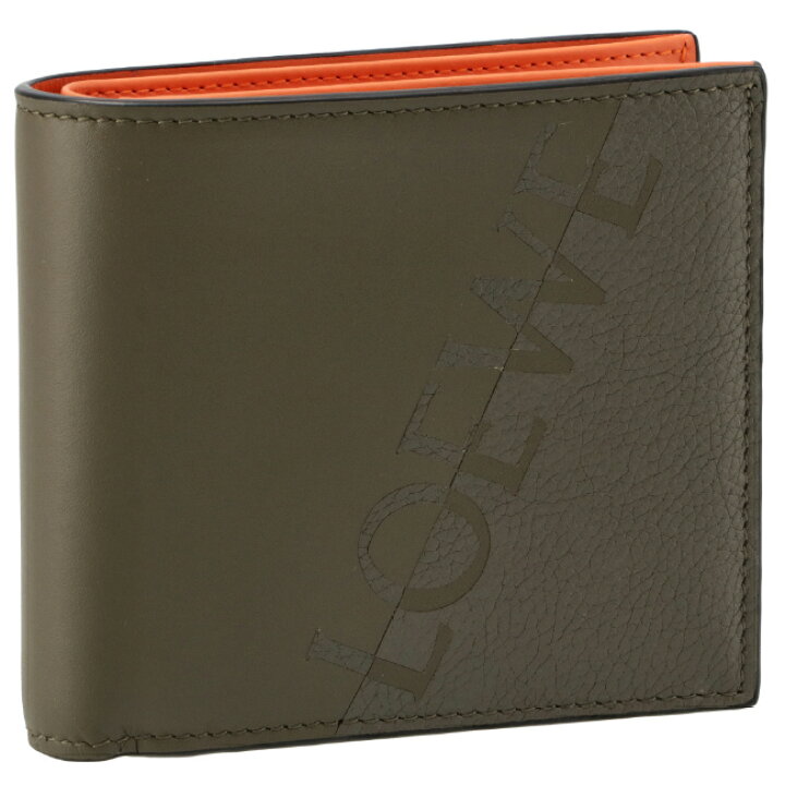 楽天市場 ロエベ Loewe 財布 メンズ Signature Bifold Coin Wallet 二つ折り財布 Khaki Green Orange Cx01 0070 4158 Import Brand Grace