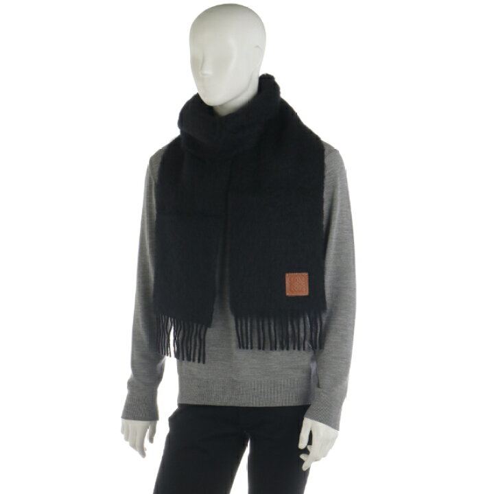 楽天市場】ロエベ/LOEWE ストール メンズ MOHAIR SCARF マフラー BLACK 