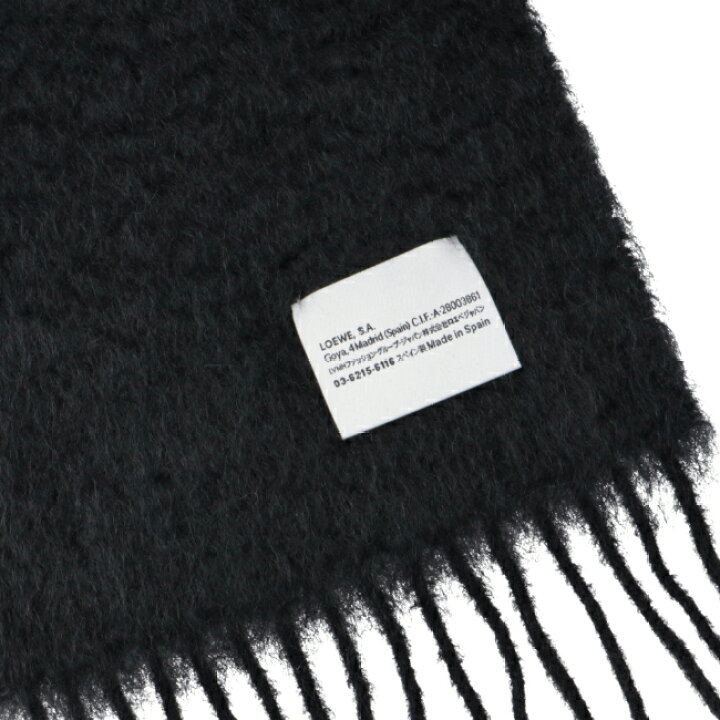 楽天市場】ロエベ/LOEWE ストール メンズ MOHAIR SCARF マフラー BLACK 