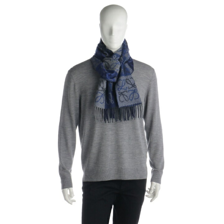 楽天市場】ロエベ/LOEWE ストール メンズ ANAGRAM SCARF マフラー BLUE 