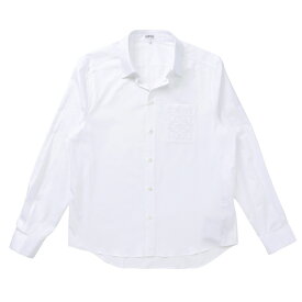 [6/1(土)限定1/2当選ポイントバック]ロエベ/LOEWE シャツ アパレル メンズ ANAGRAM POCKET SHIRT ドレスシャツ WHITE H526Y05WB1-0056-2100