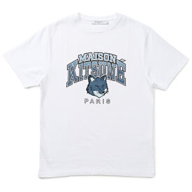 【SALE】メゾンキツネ/MAISON KITSUNE シャツ アパレル メンズ CAMPUS FOX RELAXED TEE SHIRT Tシャツ WHITE LM00112KJ0035-0001-P100