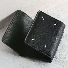 メゾン マルジェラ/MAISON MARGIELA 財布 メンズ WALLET WITH FLAP 三つ折り財布 BLACK 2024年春夏新作 SA3UI0012-P4806-T8013