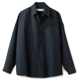 【セットアップ可】 マルニ/MARNI シャツ アパレル メンズ L/S SHIRT カジュアルシャツ BLUBLACK 2024年春夏新作 CUMU0061A3-TW839-00B99