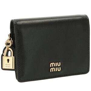 �~���E�~���E/MIU MIU ���f�B�[�X ���z ��܂� ���U�[ �p�h���b�N�`���[�� �R���p�N�g�E�H���b�g ��܂���z 2026�N�t�ĐV�� 5MV204-2IGA�y2601S�z