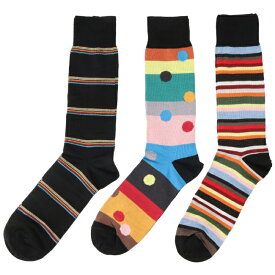 [4/20限定1/2当選ポイントバック]ポールスミス/PAUL SMITH 靴下 メンズ MEN SOCK PACK ソックス MULTI 2024年春夏新作 M1ASOCK-M3PSIG-92