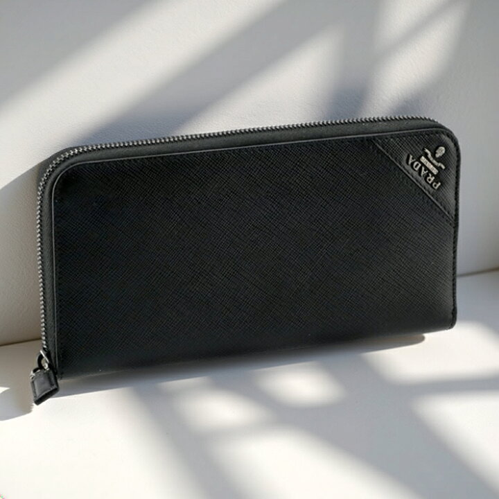 楽天市場】プラダ/PRADA 財布 メンズ カーフスキン ラウンドファスナー 